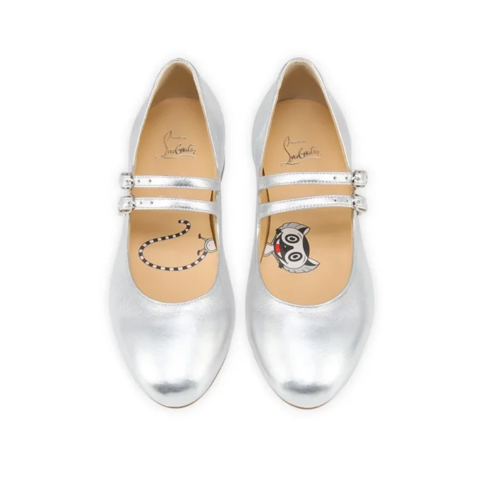 Jane Fille – Ballerinas – Laminiertes Nappaleder – Silber – Kinder Jane Fille – Ballerinas – Laminiertes Nappaleder – Silber – Kinder