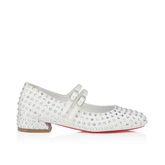 Jane Fille Strass Boum – Ballerinas – Krepp-Satin und Strass – Elfenbein – Kinder