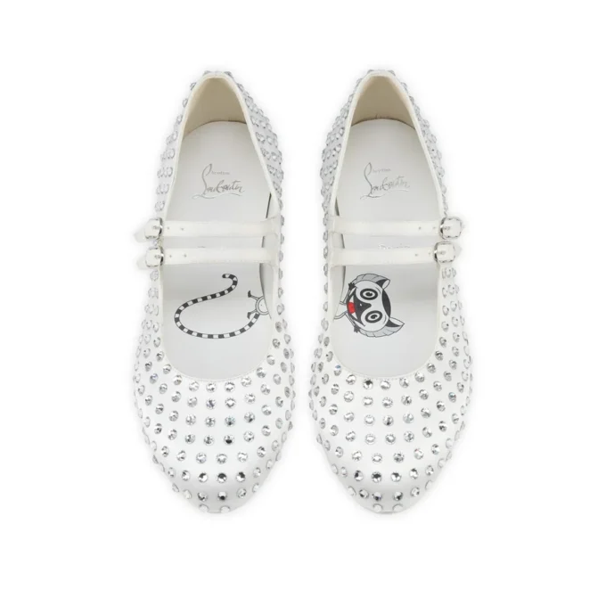 Jane Fille Strass Boum – Ballerinas – Krepp-Satin und Strass – Elfenbein – Kinder Jane Fille Strass Boum – Ballerinas – Krepp-Satin und Strass – Elfenbein – Kinder