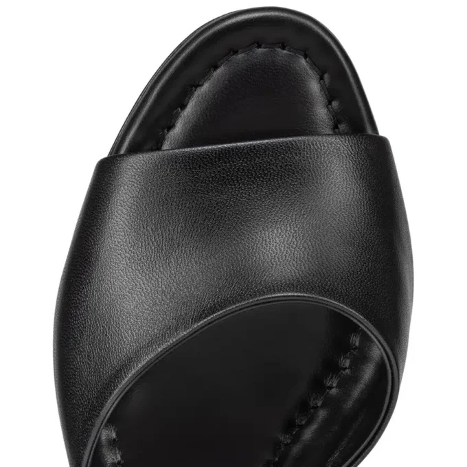 Jane Mule – 55 mm Pantoletten – Lamm-Nappaleder – Schwarz – Damen Jane Mule – 55 mm Pantoletten – Lamm-Nappaleder – Schwarz – Damen