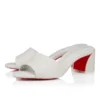 Jane Mule – 55 mm Pantoletten – Nappaleder – Bianco – Damen Jane Mule – 55 mm Pantoletten – Nappaleder – Bianco – Damen