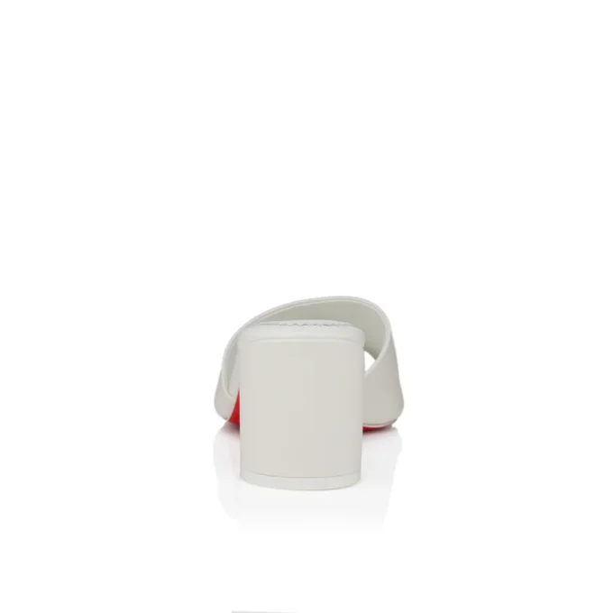 Jane Mule – 55 mm Pantoletten – Nappaleder – Bianco – Damen Jane Mule – 55 mm Pantoletten – Nappaleder – Bianco – Damen