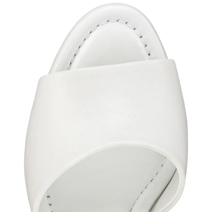 Jane Mule – 85 mm Mules – Lamm-Nappaleder – Bianco – Damen Jane Mule – 85 mm Mules – Lamm-Nappaleder – Bianco – Damen