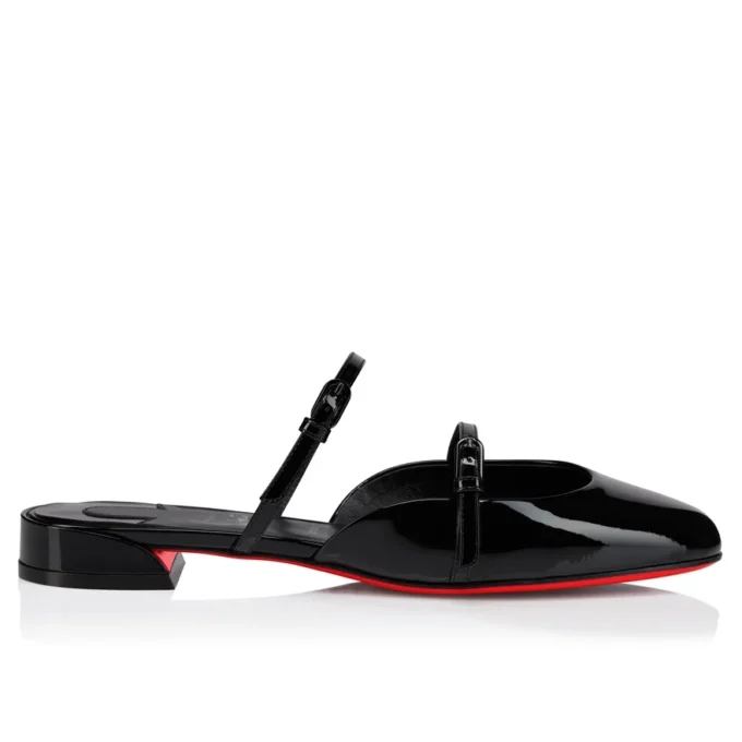 Jane Nina – Pantoletten – Lackkalbsleder – Schwarz – Damen Jane Nina – Pantoletten – Lackkalbsleder – Schwarz – Damen