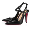 Jenlove – 100-mm-Riemchenpumps – Ziegenleder – Schwarz – Damen