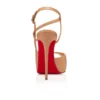 Jenlove – 120 mm Pumps mit offener Spitze – Ziegenleder – Blush – Damen