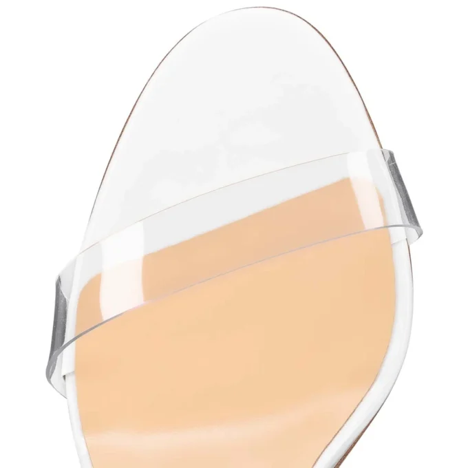 Just Nothing – 84-mm-Mules – Lackkalbsleder und PVC – Bianco Just Nothing – 84-mm-Mules – Lackkalbsleder und PVC – Bianco
