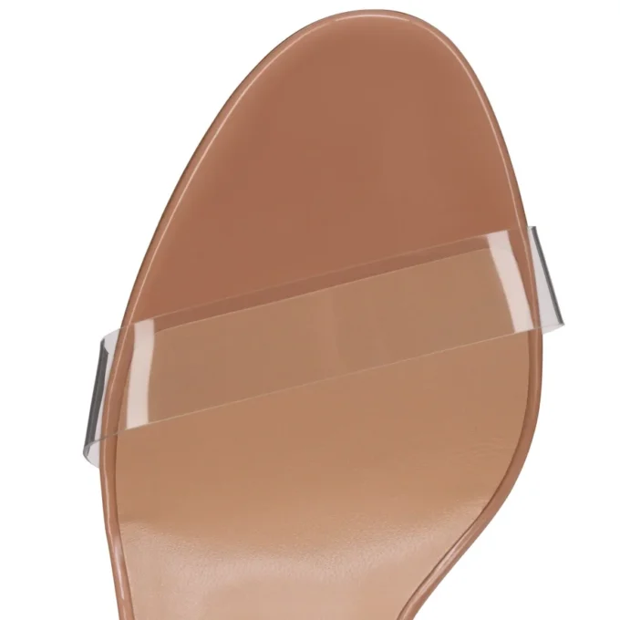 Just Nothing – 85-mm-Pantoletten – Lackleder und TPU – Blush – Damen Just Nothing – 85-mm-Pantoletten – Lackleder und TPU – Blush – Damen