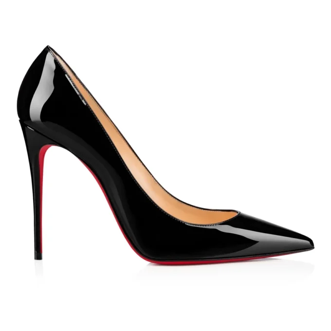 Kate – 100-mm-Pumps – Lackkalbsleder – Schwarz – Damen