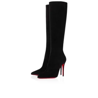 Kate Botta – 100-mm-Stiefel – Veau Velours – Schwarz