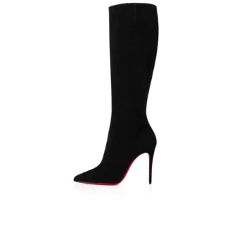 Kate Botta – 100-mm-Stiefel – Veau Velours – Schwarz