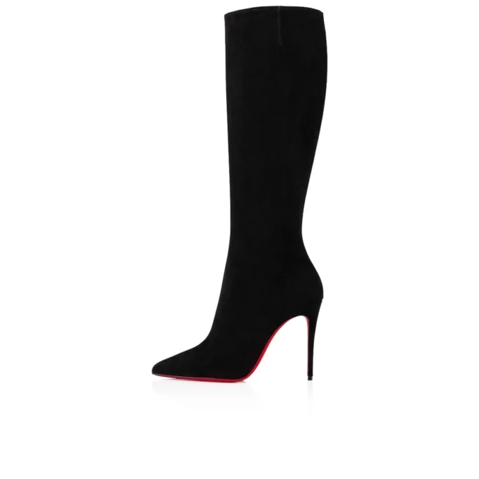Kate Botta – 100-mm-Stiefel – Veau Velours – Schwarz Kate Botta – 100-mm-Stiefel – Veau Velours – Schwarz