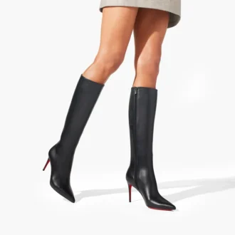 Kate Botta – 85-mm-Stiefel – Kalbsleder – Schwarz – Damen