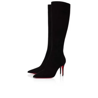 Kate Botta – 85-mm-Stiefel – Veau Velours – Schwarz – Damen