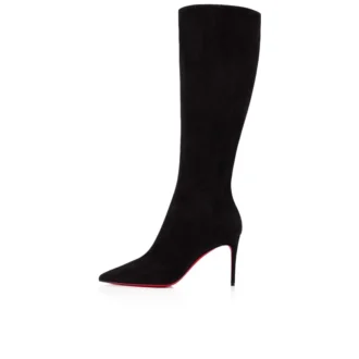 Kate Botta – 85-mm-Stiefel – Veau Velours – Schwarz – Damen