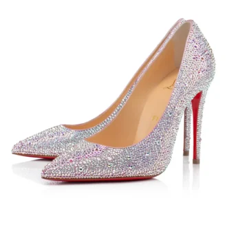 Kate Strass – 100-mm-Pumps – Metallic-Wildleder – Version Ab – Damen Kate Strass – 100-mm-Pumps – Metallic-Wildleder – Version Ab – Damen