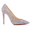 Kate Strass – 100-mm-Pumps – Metallic-Wildleder – Version Ab – Damen Kate Strass – 100-mm-Pumps – Metallic-Wildleder – Version Ab – Damen