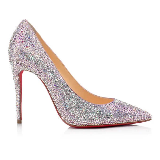 Kate Strass – 100-mm-Pumps – Metallic-Wildleder – Version Ab – Damen Kate Strass – 100-mm-Pumps – Metallic-Wildleder – Version Ab – Damen