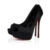 Lady Peep Suola Strass – 150-mm-Pumps – Krepp-Satin – Schwarz – Damen