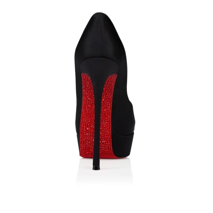 Lady Peep Suola Strass – 150-mm-Pumps – Krepp-Satin – Schwarz – Damen