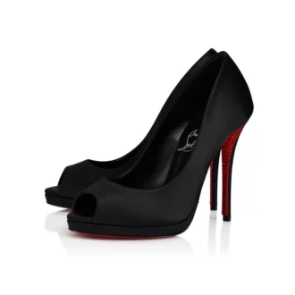 Lady Z Suola Strass – 120-mm-Pumps – Krepp-Satin – Schwarz – Damen