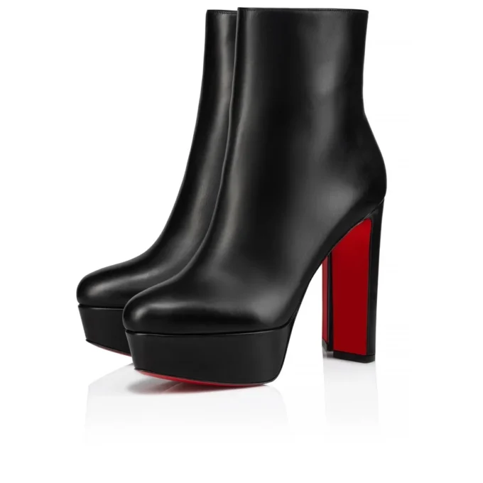 Loo Booty – 100-mm-Stiefel – Kalbsleder – Schwarz – Damen Loo Booty – 100-mm-Stiefel – Kalbsleder – Schwarz – Damen