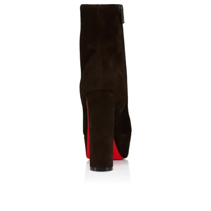 Loo Booty – 130 mm niedrige Stiefel – Veau Velours – Cafa – Damen Loo Booty – 130 mm niedrige Stiefel – Veau Velours – Cafa – Damen