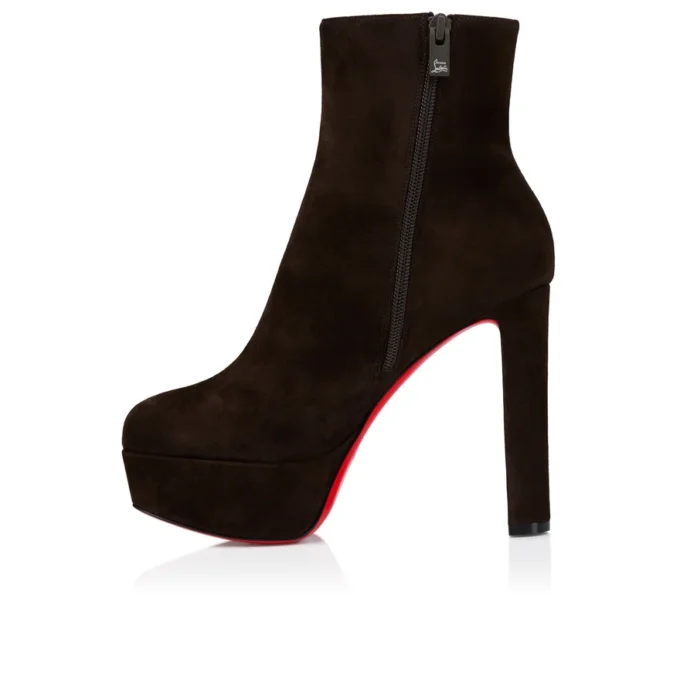 Loo Booty – 130 mm niedrige Stiefel – Veau Velours – Cafa – Damen Loo Booty – 130 mm niedrige Stiefel – Veau Velours – Cafa – Damen