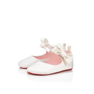 Lou Babe – Ballerinas – Crêpe-Satin – Bianco – Baby