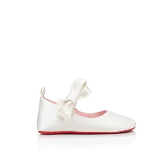 Lou Babe – Ballerinas – Crêpe-Satin – Bianco – Baby
