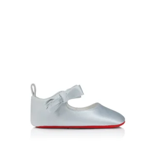 Lou Babe – Ballerinas – Krepp-Satin – Pastellblau – Baby