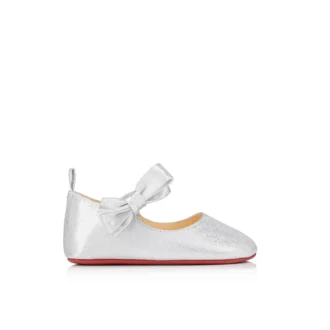 Lou Babe – Ballerinas – Lurex – Silber – Baby