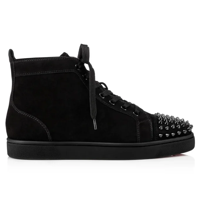 Lou Spikes – High-Top-Sneaker – Wildleder und Spikes – Schwarz – Herren Lou Spikes – High-Top-Sneaker – Wildleder und Spikes – Schwarz – Herren