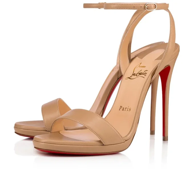 Loubi Queen – 120-mm-Sandalen – Nappaleder – Nude 1 – Damen Loubi Queen – 120-mm-Sandalen – Nappaleder – Nude 1 – Damen