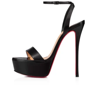 Loubi Queen Alta – 150-mm-Pumps – Nappaleder – Schwarz – Damen