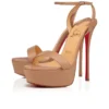 Loubi Queen Alta – 150 mm Riemchensandalen – Nappaleder – Blush – Damen Loubi Queen Alta – 150 mm Riemchensandalen – Nappaleder – Blush – Damen
