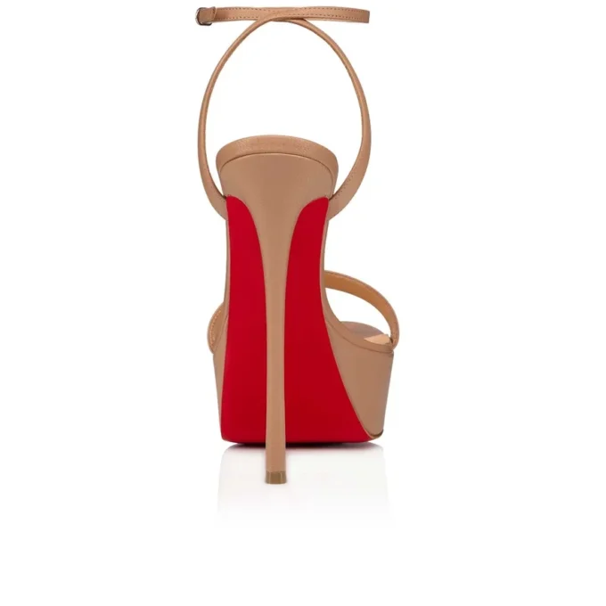 Loubi Queen Alta – 150 mm Riemchensandalen – Nappaleder – Blush – Damen Loubi Queen Alta – 150 mm Riemchensandalen – Nappaleder – Blush – Damen