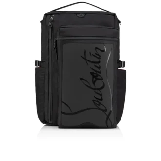 Loubideal – Rucksack – Gummi und Stoff – Schwarz