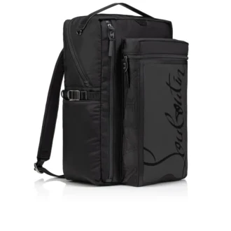 Loubideal – Rucksack – Gummi und Stoff – Schwarz