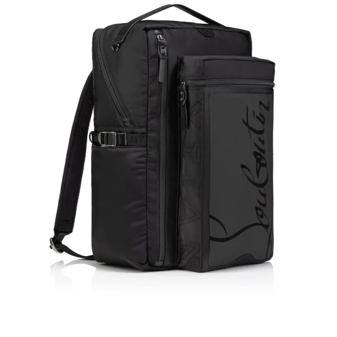 Loubideal – Rucksack – Gummi und Stoff – Schwarz Loubideal – Rucksack – Gummi und Stoff – Schwarz