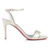 Loubigirl – 85-mm-Riemchensandalen – Krepp-Satin – Off-White – Damen Loubigirl – 85-mm-Riemchensandalen – Krepp-Satin – Off-White – Damen