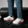 Loubishark – Sneaker – Kalbsleder, Neopren und Gummi – Weiß – Herren