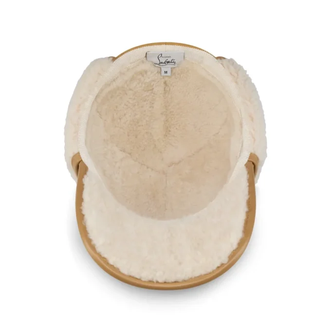 Loubiwood – Cap – Lamm-Nappaleder und Lammfell – Beige Loubiwood – Cap – Lamm-Nappaleder und Lammfell – Beige