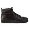 Louis – High-Top-Sneaker – Kalbsleder und Spikes – Schwarz – Herren Louis – High-Top-Sneaker – Kalbsleder und Spikes – Schwarz – Herren