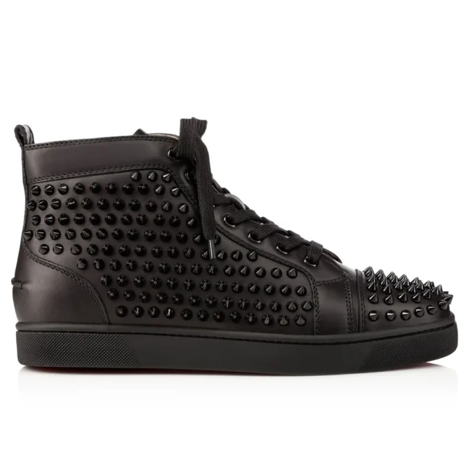 Louis – High-Top-Sneaker – Kalbsleder und Spikes – Schwarz – Herren Louis – High-Top-Sneaker – Kalbsleder und Spikes – Schwarz – Herren