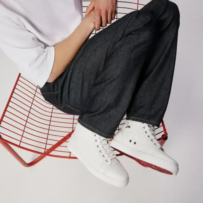 Louis – High-Top-Sneaker – Kalbsleder – Weiß – Herren
