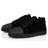 Louis Jr P Perla – Sneaker – Kalbsvelours und Strass – Schwarz – Herren Louis Jr P Perla – Sneaker – Kalbsvelours und Strass – Schwarz – Herren