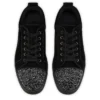 Louis Jr P Perla – Sneaker – Kalbsvelours und Strass – Schwarz – Herren Louis Jr P Perla – Sneaker – Kalbsvelours und Strass – Schwarz – Herren
