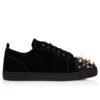 Louis Junior P Pik Pik Strass – Sneaker – Kalbsvelours – Schwarz – Herren Louis Junior P Pik Pik Strass – Sneaker – Kalbsvelours – Schwarz – Herren
