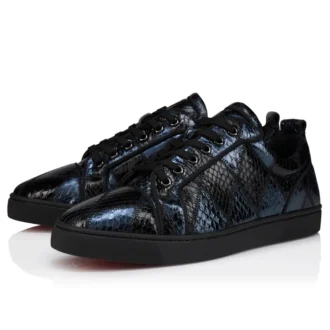 Louis Junior – Sneaker – Patchwork aus Wasserschlangenleder – Schwarz – Herren